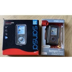 Brand NEW SanDisk Sansa e250 2 GB MP3 Player And Armband Brand New BUNDLE